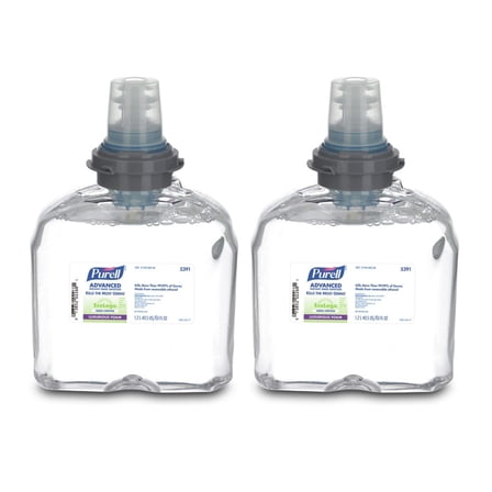 PURELL 5391-02 1200 mL TFX Green Certified Instant Hand Sanitizer Foam Refill - Clear (2/Carton)