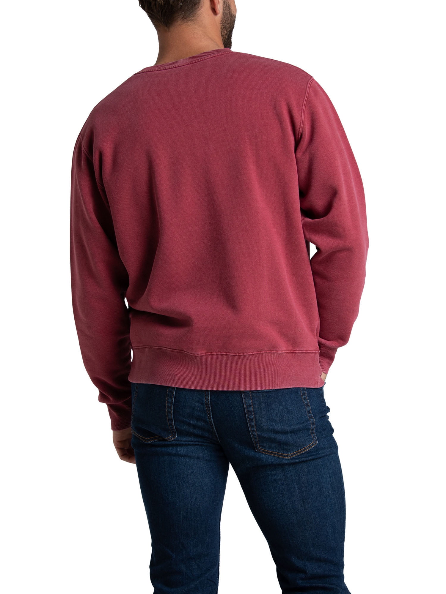 Fruit of the Loom Men's Ultra-Soft Garment Dyed Crew Sweatshirt, Sizes S - 2XL