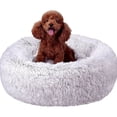 thumbnail image 5 of Round Ultra Soft Plush Calming Cushion Bed For Pets, Fluffy Dog Bed For Small Medium Large Dogs, 5 of 7