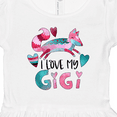 thumbnail image 4 of Inktastic I Love My Gigi Pink and Blue Fox with Hearts Girls Toddler Dress, 4 of 5