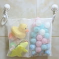thumbnail image 2 of Breathable Bath Toy Organizer Net with Suction Cup Mesh Storage Bag, 2 of 6