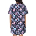 thumbnail image 3 of Xecao cool Skull flower print Swimsuit for women, Summer-ready, sporty style.Quick-dry fabric. Many sizes & colors., 3 of 9