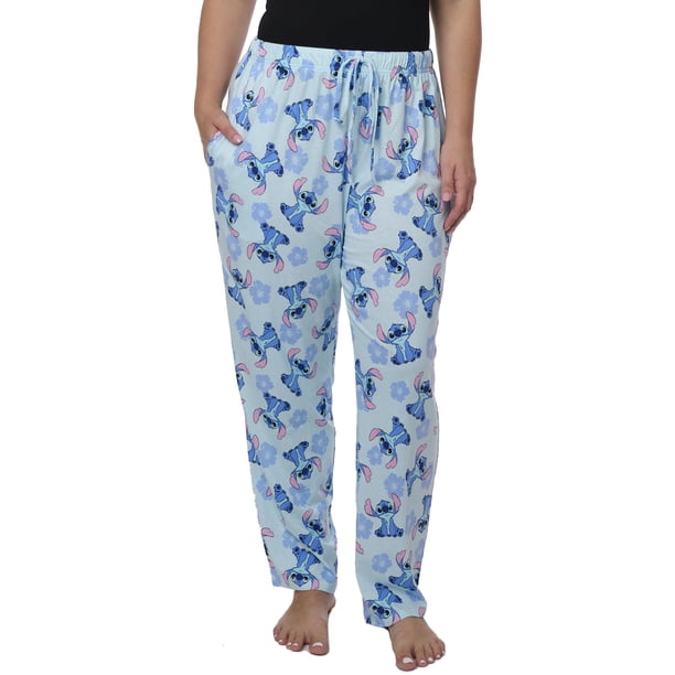 Pantalones de pijama Lounge Pants Disney Stitch para mujer, talla L