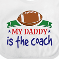 thumbnail image 4 of Inktastic Football Daddy is the Coach Childs Boys Baby Bib, 4 of 4