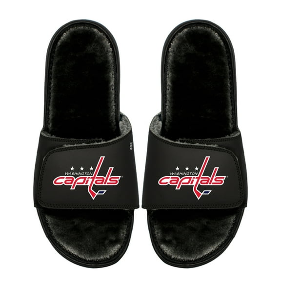 Unisex ISlide  Washington Capitals Logo Fur Slide Sandals