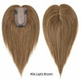thumbnail image 3 of Benehair Silk Base Clip In Topper Hairpiece 100% Remy Real Human Hair Extensions Invisible Women Straight Brown 7cm*13cm, 3 of 9