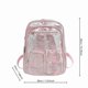 thumbnail image 3 of MTBLYS Mini mochila transparente | PVC negro ahumado transparente | Bolsa impermeable | Bolsillos laterales de malla | Mochila de viaje homologada para estadios, 3 of 5