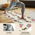 thumbnail image 4 of Saint Bernard Dog Breed and Flower Floral Hot Yoga Mat Towel Non Slip for Hot Yoga - Quick-Drying Yoga Mat Cover with 4 Corner Pockets with Travel Bag - Hot Yoga Towel Non Slip 70"x26", 4 of 6