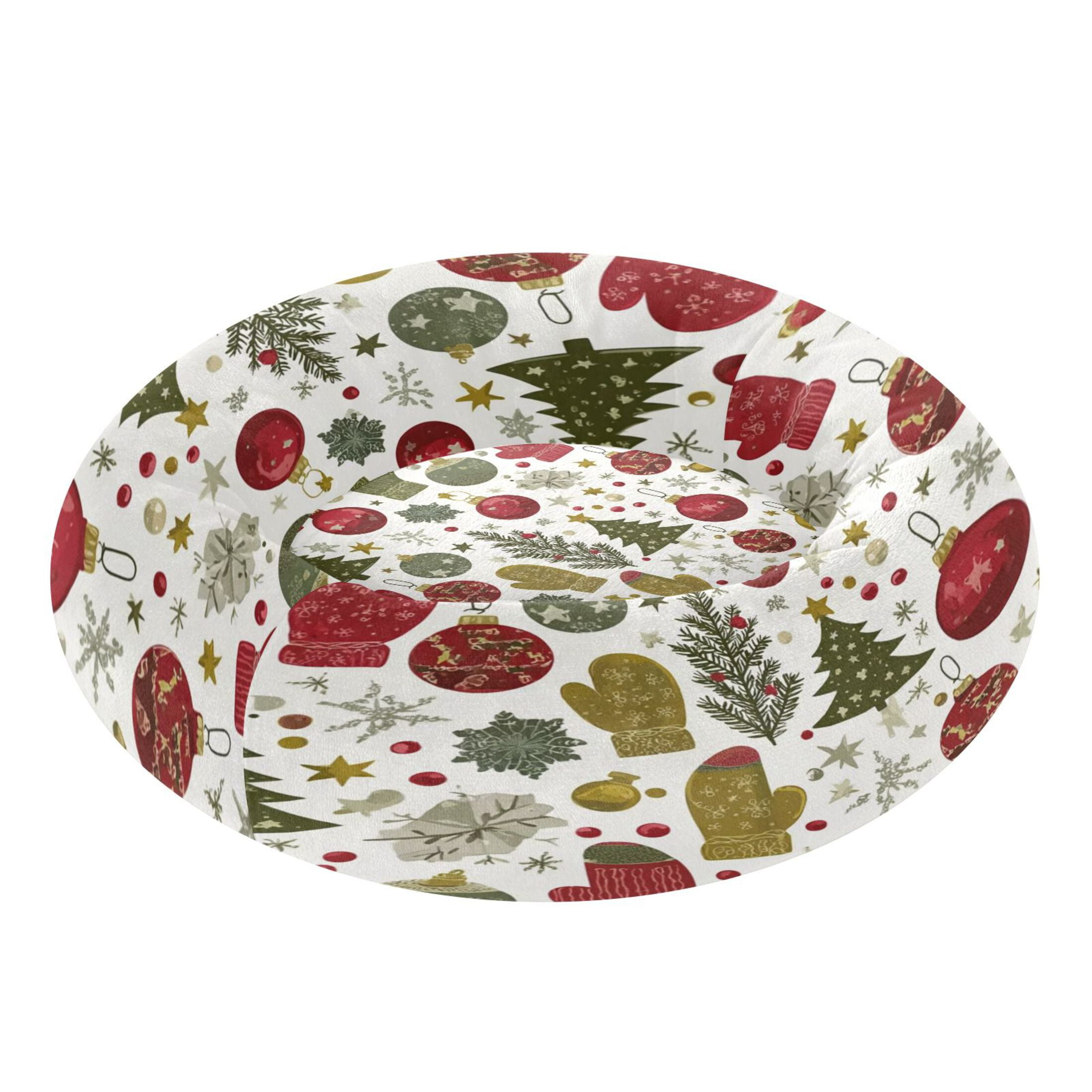 Iauyy Pet Couch Donut Cat Bed for Indoor Cats/Small Dogs Washable & Machine with Non-slip Bottom Calming Cat Furniture, Trees and Decorations (S)