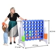 thumbnail image 2 of Open Box SDADI Giant Jumbo 4 in a Row Connect Game Yard Game with Hoops, 2 of 7
