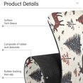 thumbnail image 4 of Yayeee Faucet Mat for Kitchen Sink 14.7" Diatomite Long Splash Guard Pad, Beige Christmas Forest, 2 Pack, 4 of 7