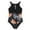 Black-B, variant on Girls One Piece Swimming Bathing Suit Flower Graphic Printed Girls Swimsuit Sleeveless Bathing Suits for Girls 8-10 Years