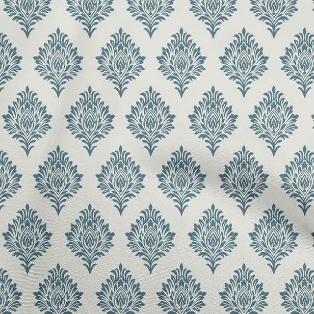 oneOone Rayon Cream Fabric Block Fabric For Sewing Printed Craft Fabric By The Yard 56 Inch Wide-OG
