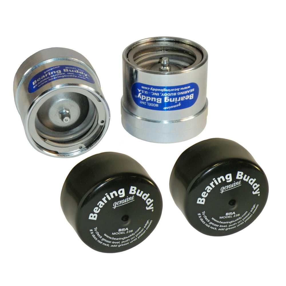 Bearing Buddy Chrome Bearing Protectors (2.441) With Bras Pair