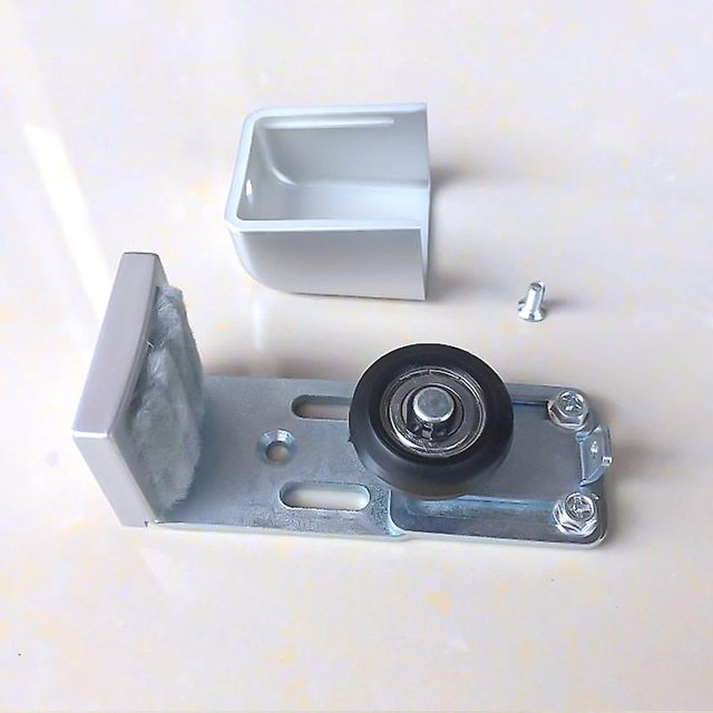 Riel para puerta corredera, guía de piso para puerta ajustable, herrajes para puerta, kit de puerta corredera, puerta corrediza de granero para puertas corredizas y corredizas Rojo Verde Cocina, Decoración y Otros