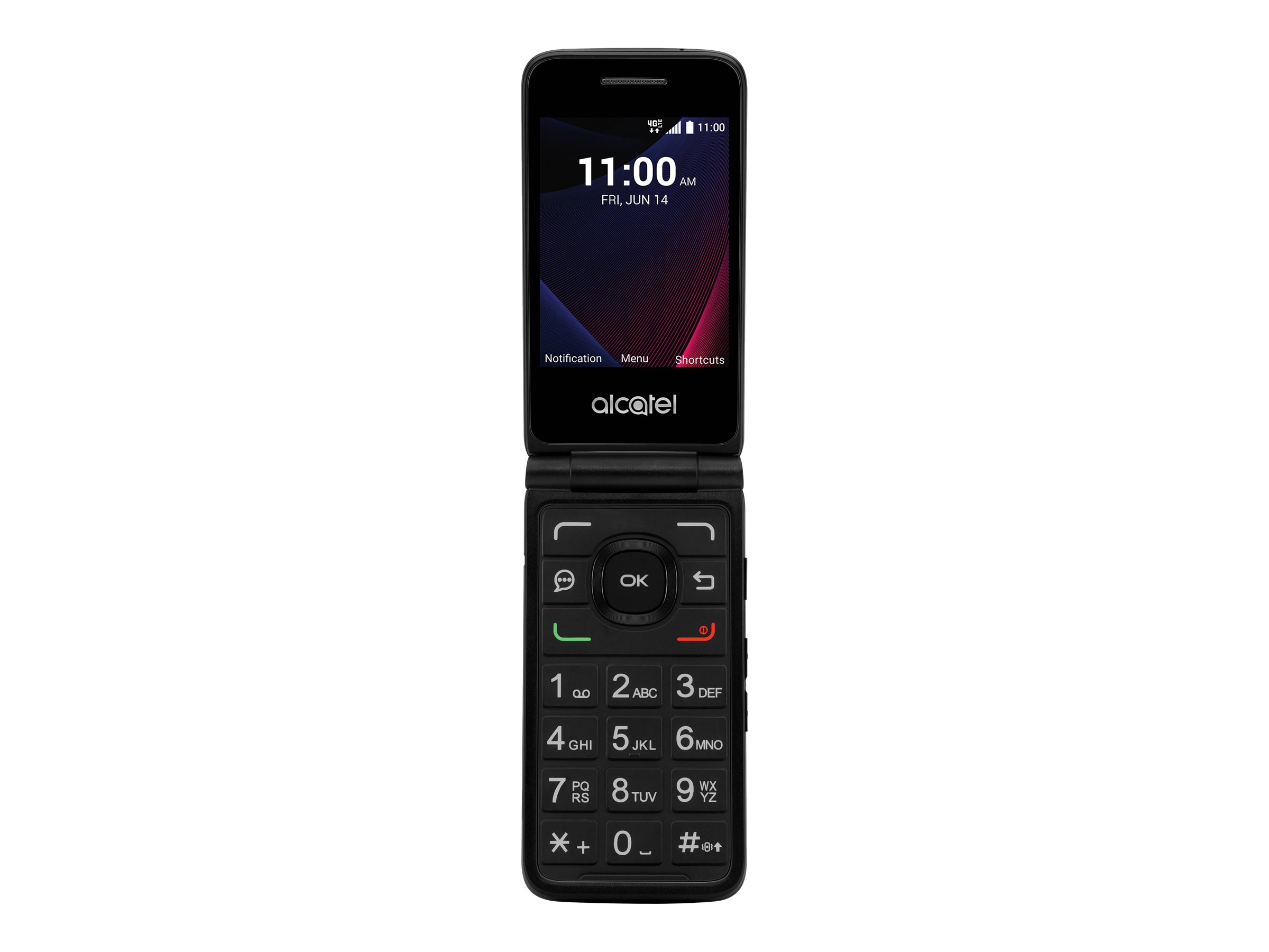 Alcatel 4051S 2.8" 8GB Memory Verizon Prepaid LTE Flip Phone, Black - image 2 of 12