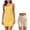 Yellow+Beige, variant on oelaio Women's Workout Tennis Dress with Shorts Criss Cross Back Sleeveless Golf Athletic Mini Dresses Spaghetti Straps Sundress Black Black M