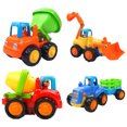 thumbnail image 2 of HUASHENG Équipe de Projet Heureuse pour Enfants Véhicule Inertiel Jouet Modèle de Voiture Crash Dessin Animé, 2 of 5