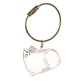 thumbnail image 3 of Transparent Cat Hair Keepsake Charm Pendant Pet Fur Storage Container Ornament Durable Acrylic Cat Figurine Memorial Keychain for Pet Lovers Gift 6PCS, 3 of 9