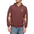 thumbnail image 2 of Txeol Mens Zip Up Hoodie with Arm Zipper Dialysis Active Workout Hooded Sweatshirt with Pockets Lightweight Outdoor Jacket,Wine,S, 2 of 7