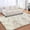 Beige, variant on Soft Fluffy Shaggy Area Rug, 4'x6' Tie-Dyed Khaki Anti-Slip Plush Fuzzy Carpet for Living Room Bedroom Nursery Home Decor
