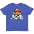 thumbnail image 3 of Inktastic I'd Rather Be Playing Basketball Youth T-Shirt, 3 of 5