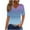 Navy, variant on Annhoo Women'S Summer Clothes Oversized V-Neck Gradient Tops Loose Short Sleeve Blouse Going Out Trendy T-Shirts