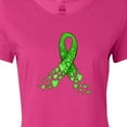 thumbnail image 4 of Inktastic Mental Health Awareness Ribbon with Green Hearts Women's T-Shirt, 4 of 5