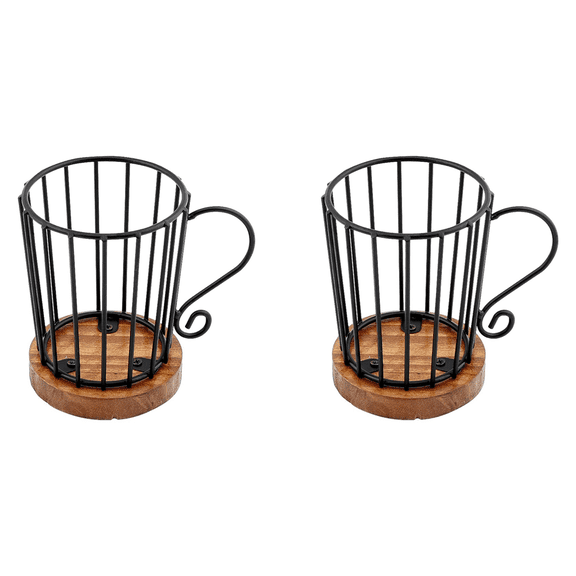 2025 New! 2X Coffee Pod Holder K Cup Organizer, Holders for Counter Pods Storage Organizer Decor