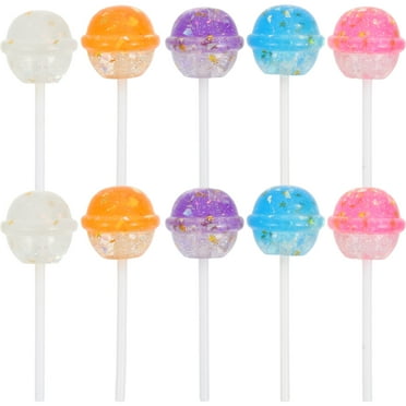 10pcs Lollipop Prop Simulation Candy Photo Prop Glitter Lollipop Party Photography Prop