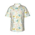 thumbnail image 2 of Picia Funny Chicken Gentle Cotton Regular Fit Short Sleeve Casual Hawaiian Shirt for Men-X-Large, 2 of 9