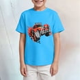 thumbnail image 2 of Ymyiu Baby Tshirt Boys Short Sleeve T-Shirts Tees Breathable Color Block Athletic T-Shirts Lightweight Size 9-10 Years,(Sky Blue 9-10 Years), 2 of 4