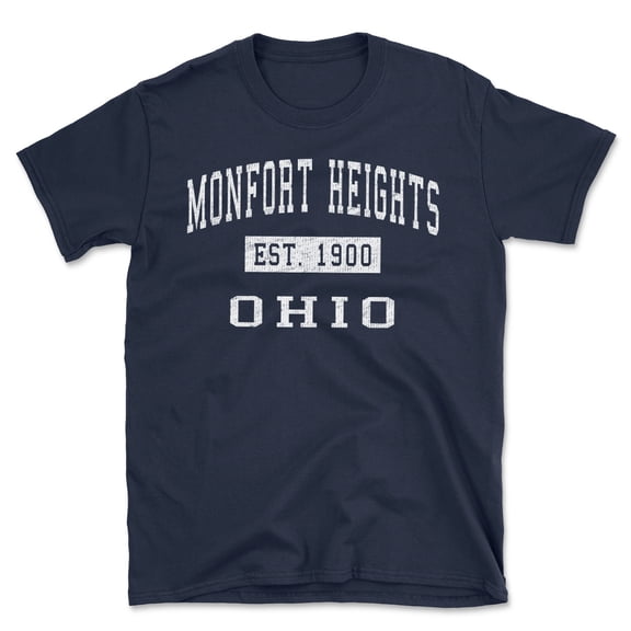 Monfort Heights Ohio Classic Established Men's Cotton T-Shirt