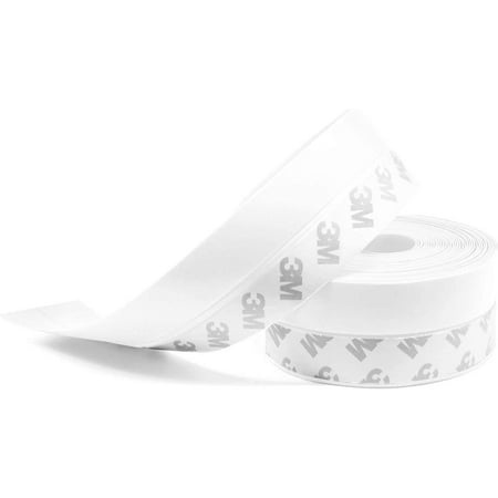 

Weather Stripping Silicone Door Seal Strip Door Window Transparent 16 Feet Long White (Width 25mm)