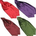 thumbnail image 4 of Foulard Cravate pour Homme en Mélange de Soie, Mode, Lisse, à Pois, Imprimé Ascot, à Nouer au Cou, 4 of 8