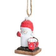 Ganz Smores Snowball Snowman Resin Holiday Christmas Ornament, 3"
