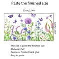 thumbnail image 4 of Leutsin Lavender Butterfly Plant Flower Wall Sticker Window Decoration Wall Sticker, 4 of 9