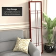 thumbnail image 5 of Red Lantern 6 ft. Tall Eudes Shoji Screen - Rosewood - 3 Panels, 5 of 6