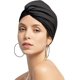 thumbnail image 2 of Gorro de baño LzGUNGY Tela plisada tipo bandana para mujer con protección para las orejas, 2 of 5