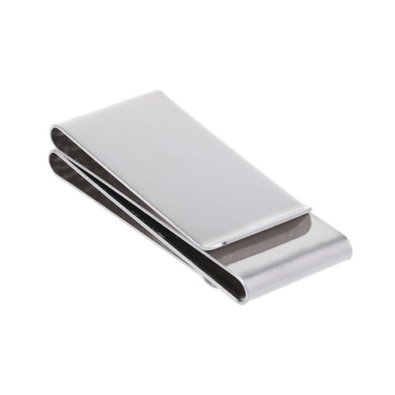 COOLHOOD Stainless Steel Double-sided Money Clip Purse Wallet Credit Card Holder