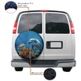 thumbnail image 4 of KAKALAD Ocean Sea Animal Turtle Dolphin 05 Spare Tire Cover Universal Vehicle Accessories Buckle Car Tools 15”in, 4 of 6