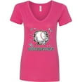 thumbnail image 3 of Inktastic Cooperstown Baseball Breakthrough Women's V-Neck T-Shirt, 3 of 5