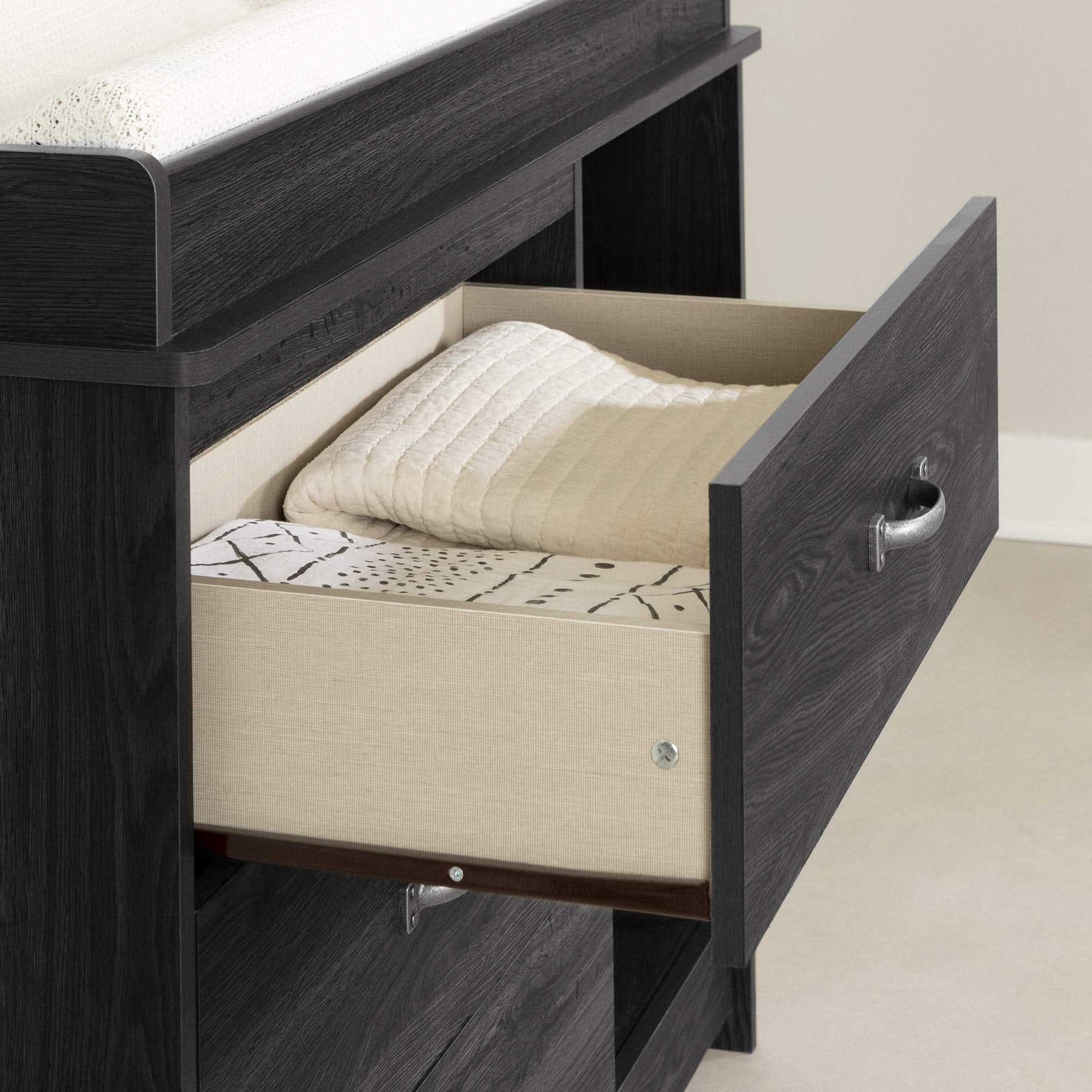 South Shore Tassio Changing Table, Gray Oak
