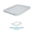 thumbnail image 5 of Boardwalk BWKLIDSTEAMHF 10.5 in. x 12.81 in. x 0.63 in. Aluminum Steam Table Pan Lids (100/Carton), 5 of 6