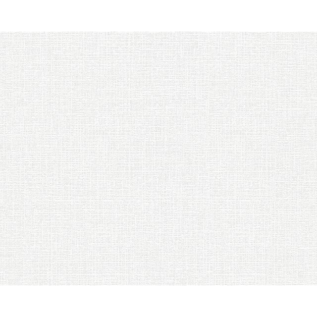 OK6 - Textile Look Natural Fresh Garden Ambience White Wallpaper Roll