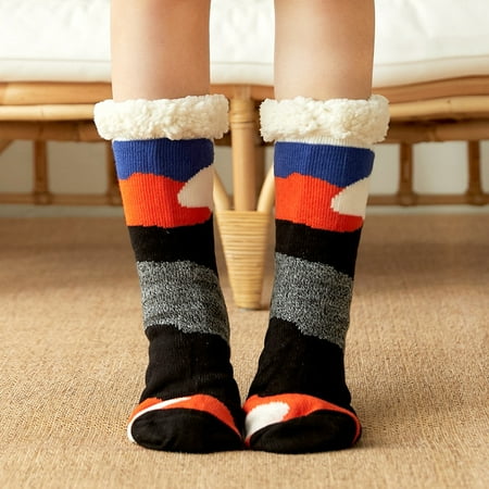 

Liveday Fuzzy Socks Cute Colorful Warm Plush Soft Slipper Sock Sleep Stocking For Women Girls New