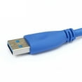 thumbnail image 5 of USB 3.0 Extension 30 feet Cable Blue A Male to A Female Extender Cord Data Transfer for Playstation, Xbox, Oculus VR, USB Flash Drive, Card Reader, Hard Drive, Keyboard, Printer, Camera 30FT, 5 of 5