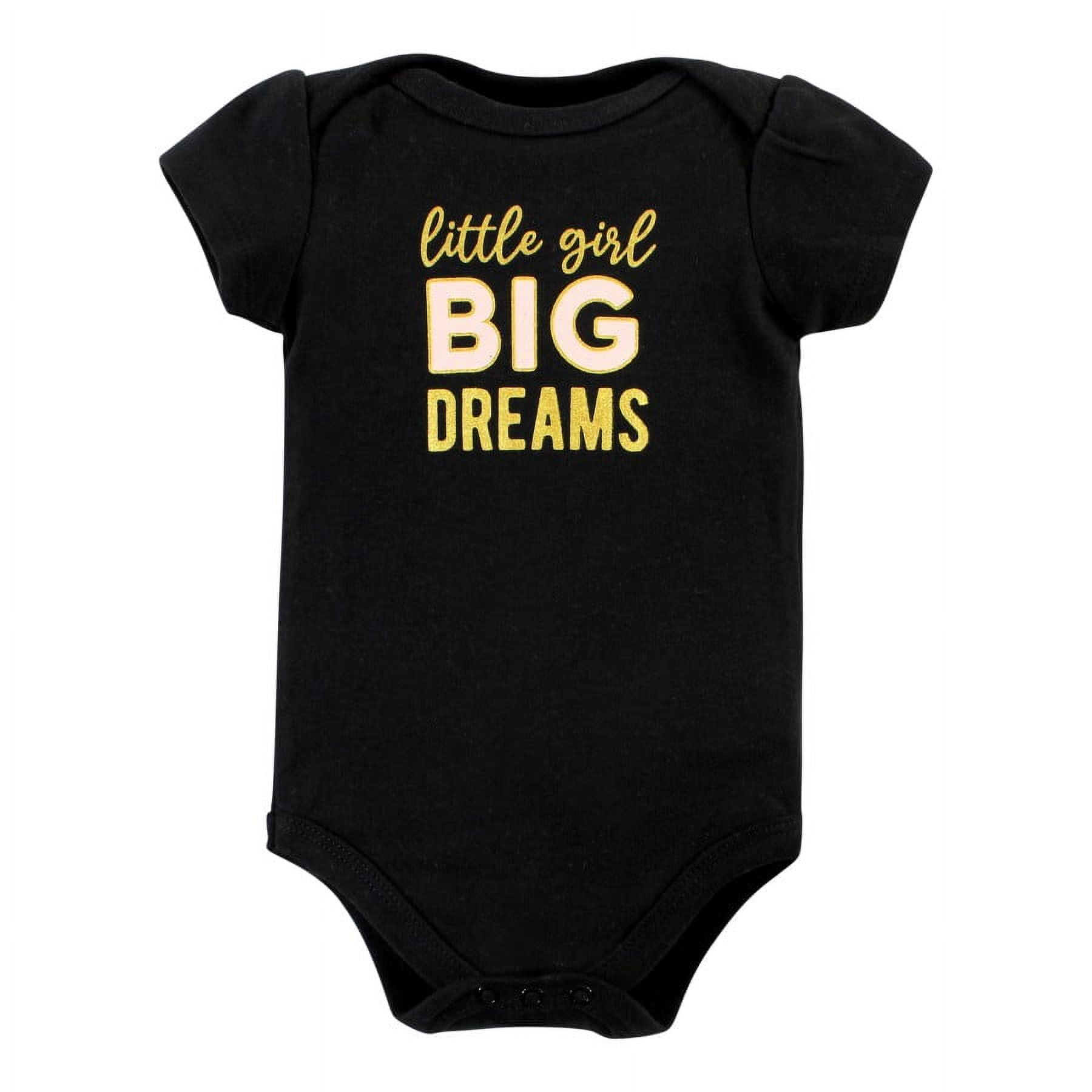 Hudson Baby Short Sleeve Bodysuits, 5-Pack, Newborn- 24 Months