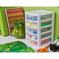 thumbnail image 1 of 1) New Sterilite 20758004 Clearview Small 5 Drawer Desktop Storage Unit White, 1 of 3