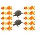 thumbnail image 4 of 22pcs Fish Tank Decoration Floating Fish Turtle Toy Plastic Fish Toy Decor, 4 of 9